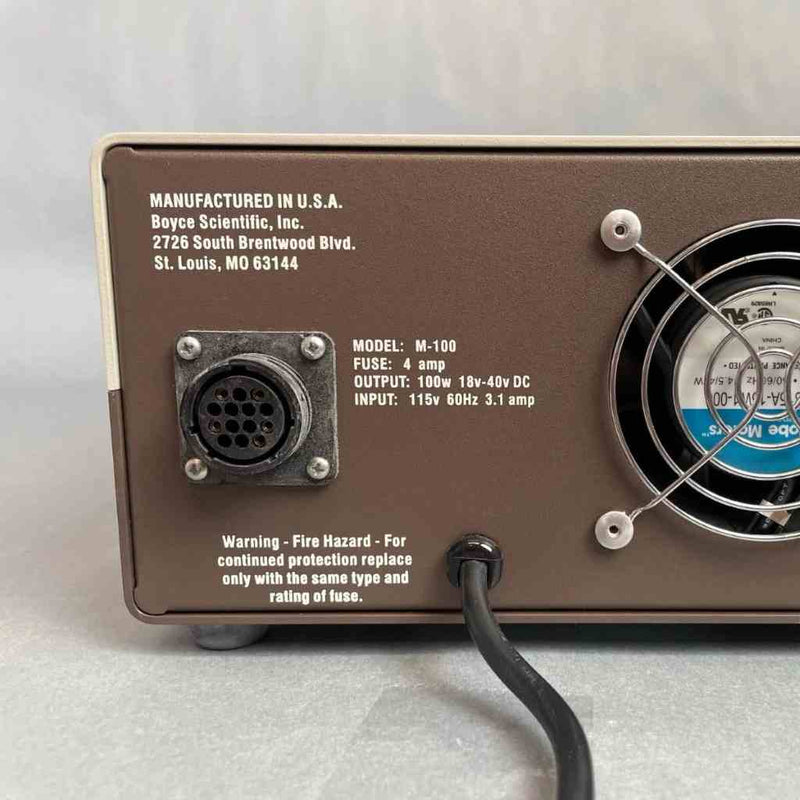 Boyce Scientific M-100 Microscope Lamp Power Supply