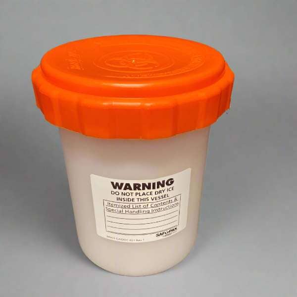 SafTPak Reusable Secondary Pressure Vessel with Lid 1.25 L Total of 6 Containers. Other Medical & Lab Equipment SafTPak