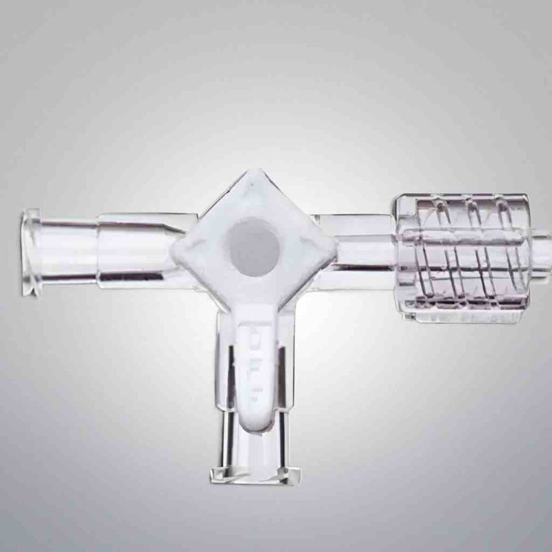 SAI Technologies 3-Way Stopcock with Swivel Nut Total of 10 Stopcocks Jointed Glassware SAI Technologies