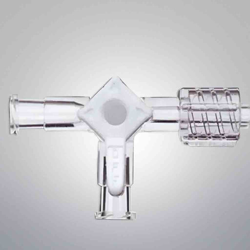 SAI Technologies 3-Way Stopcock with Swivel Nut Total of 10 Stopcocks Jointed Glassware SAI Technologies