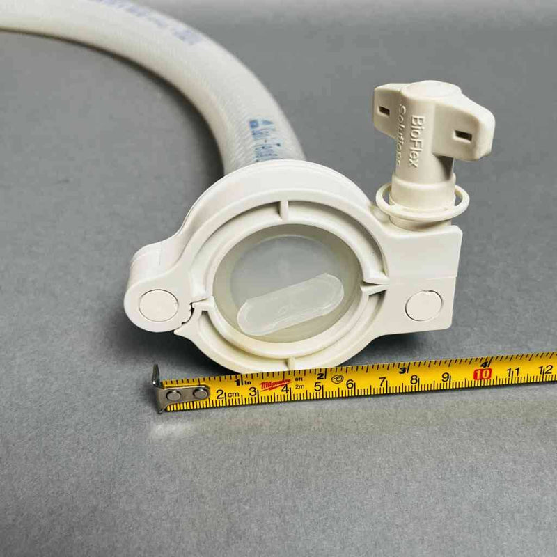 Saint-Gobain Sani-Tech Platinum Tubing Reinforced 1" ID x 5 ft w Clamps Lot of 2 Hose & Tubing Sani-Tech