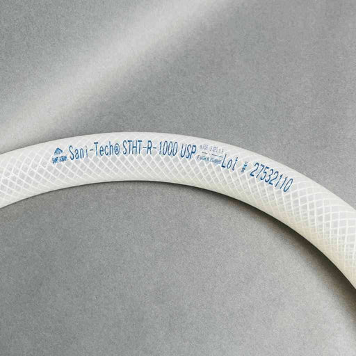 Saint-Gobain Sani-Tech Platinum Tubing Reinforced 1" ID x 5 ft w Clamps Lot of 2 Hose & Tubing Sani-Tech