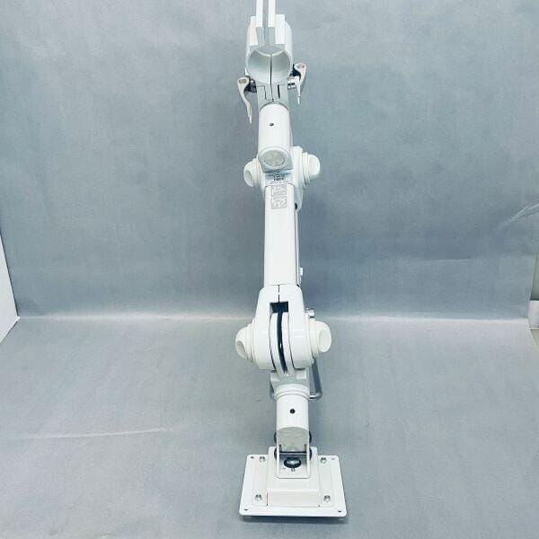 Sallas Industries Adjustable Monitor Arm Standard 7.5 - 13 kgs Load White with Mounting Keyboard and Mouse Tray Other Sallas Industries