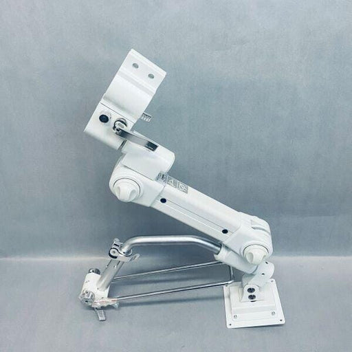 Sallas Industries Adjustable Monitor Arm Standard 7.5 - 13 kgs Load White with Mounting Keyboard and Mouse Tray Other Sallas Industries