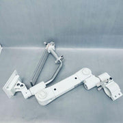 Sallas Industries Adjustable Monitor Arm Standard 7.5 - 13 kgs Load White with Mounting Keyboard and Mouse Tray Other Sallas Industries