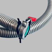 Sanitary Hose Aluminum Corrugated 5 Ft Long with 1 in. Tri Clamp Ends Lab Equipment::Pumps, Pump Access. & Tubing Sanitary Fittings