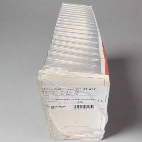 Sarstedt Centrifuge Tube 12 x 75 mm 4.5 ml 500 Tubes Centrifuge Tubes Sarstedt