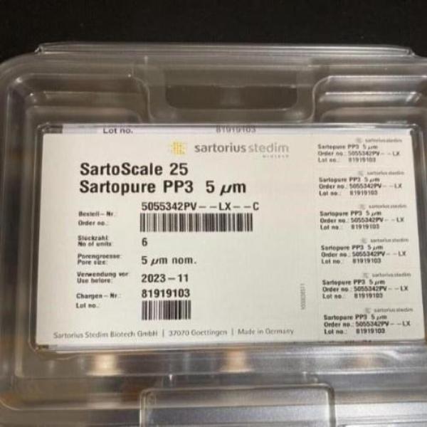 Sartorius 5055342PV--LX--C SartoScale 25 SartoPure PP3 5 um Lot of 12 Filters Filters Sartorius
