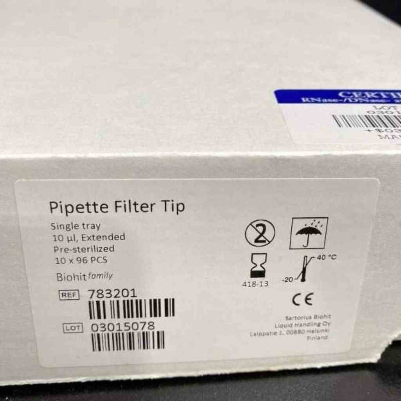 Sartorius Biohit 移液器吸头 10 ul 加长版 10 盒，每盒 96 个吸头