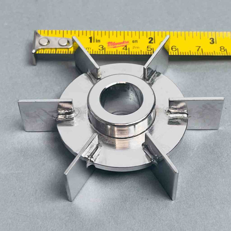 Sartorius Bioreactor Disk Impeller 6 Blade 15mm Inner Bore for 10L - 15L Vessel Lab Equipment::Bioreactors & Fermenters Sartorius