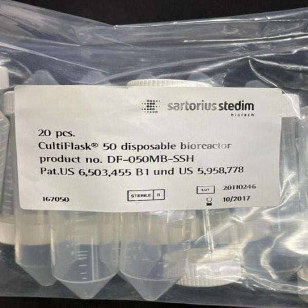 Sartorius CultiFlask Bioreactor 50 ml Lot of 120 Disposable Bioreactors Centrifuge Tubes Sartorious