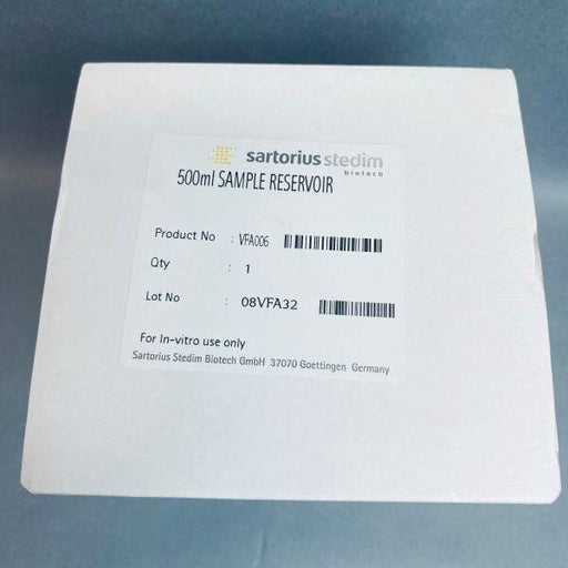 Sartorius Diafiltration Reservoir 500 ml Sample For In-Vitro Bioreactors & Fermenters Sartorius