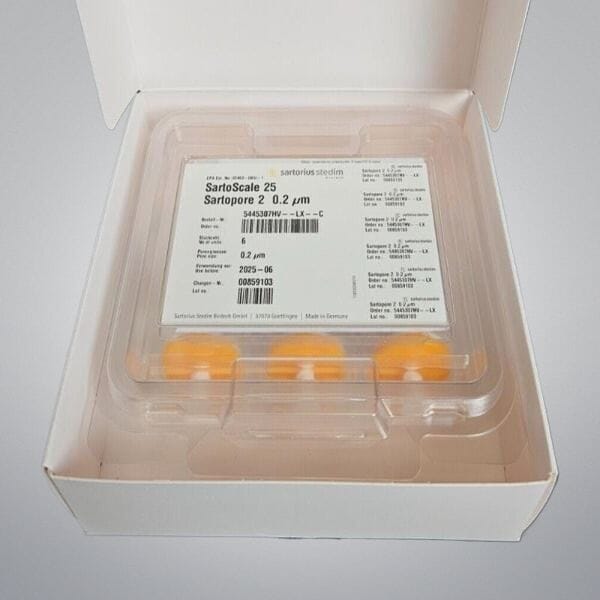 Sartorius Disposable Filter 0.2 um SartoScale 25 Sealed Pack of 6 Filters Filters Sartorius