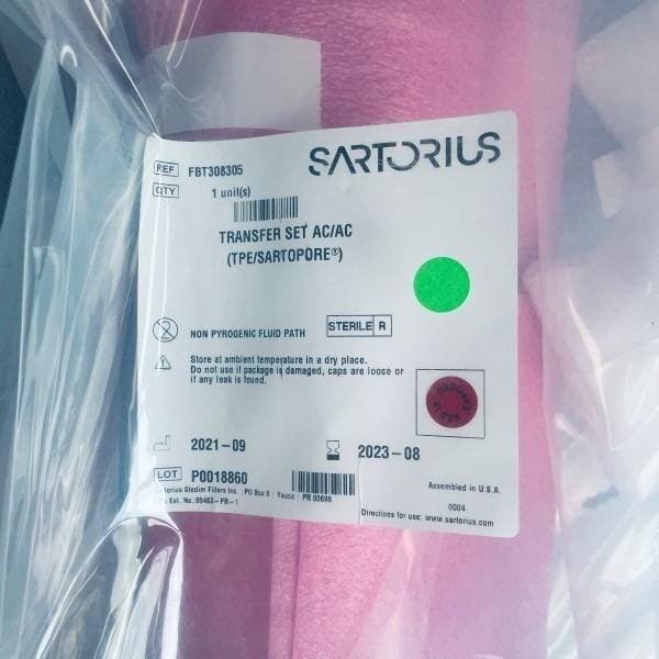Sartorius Maxicap Filter 10 in. Sartopore 2 XLM PES 1.5 in Sanitary Inlet/Outlet Bioreactors & Fermenters Sartorius