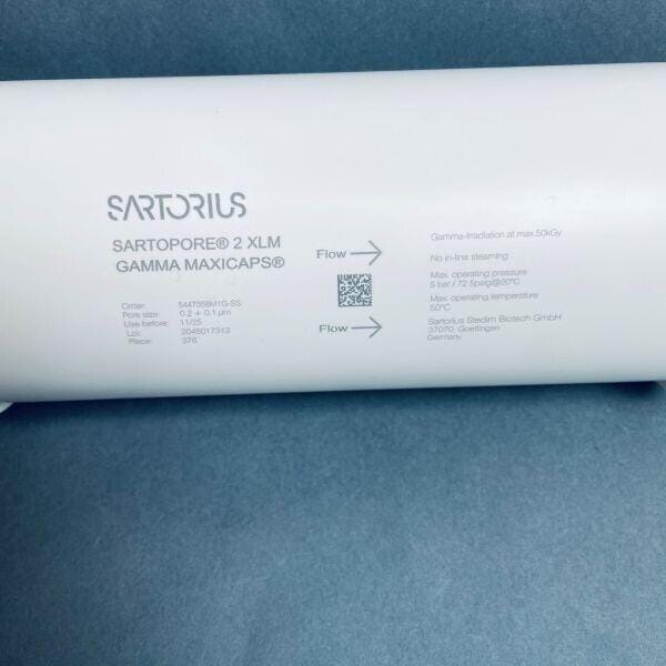 Sartorius Maxicap Filter 10 in. Sartopore 2 XLM PES 1.5 in Sanitary Inlet/Outlet Bioreactors & Fermenters Sartorius