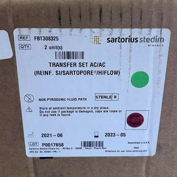 Sartorius Maxicap Filter 30" Sartopore 2 XLG T-Style 1.5" Sanitary Filters Sartorius