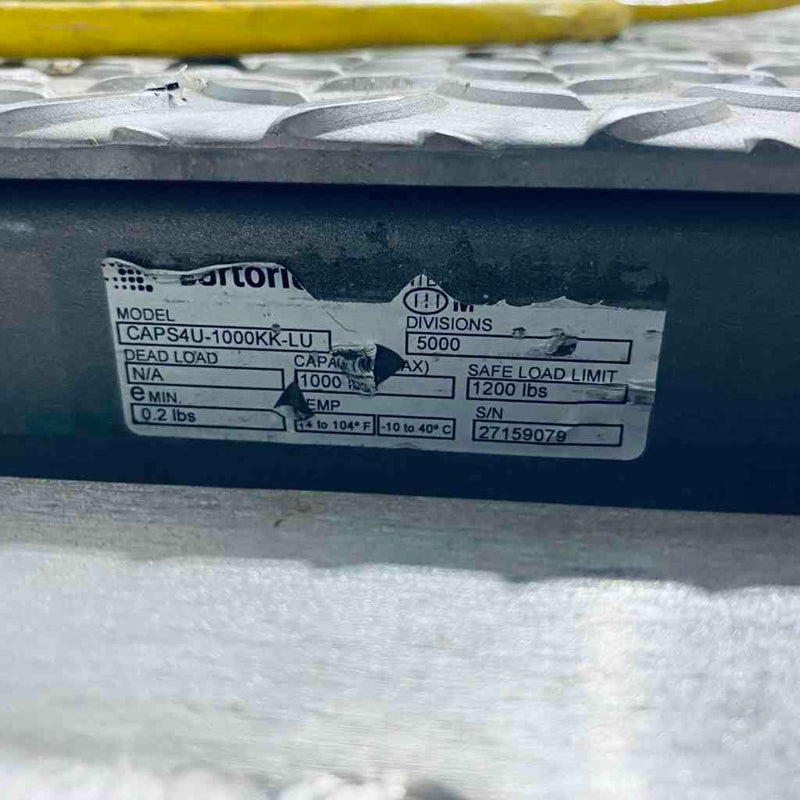 Sartorius Platform Scale 36 x 36 in. 1500 x 0.005 lbs with Midrics 2 Readout Scale and Balances Sartorius