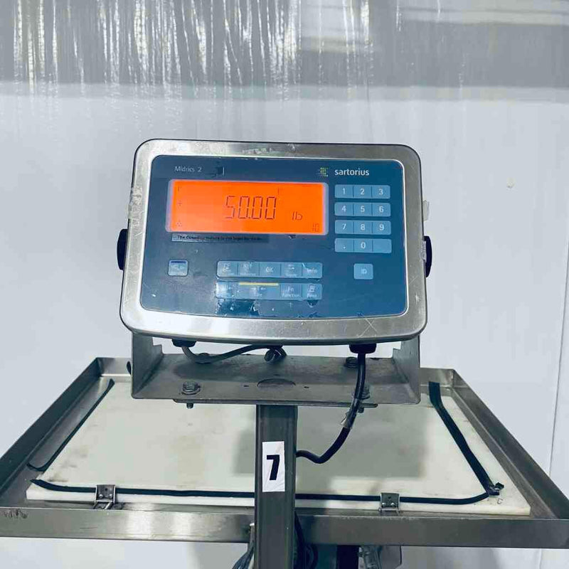 Sartorius Platform Scale 36 x 36 in. 1500 x 0.005 lbs with Midrics 2 Readout Scale and Balances Sartorius
