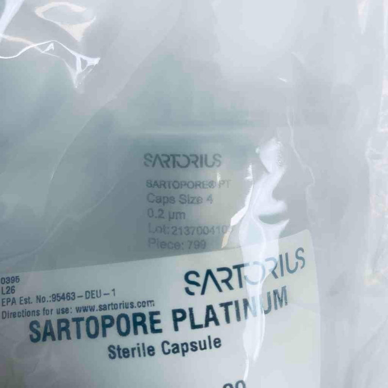 Sartorius Sartopore Platinum Sterile Filter Capsule 0.2 um Size 4 Lot of 5 Filters Sartorius