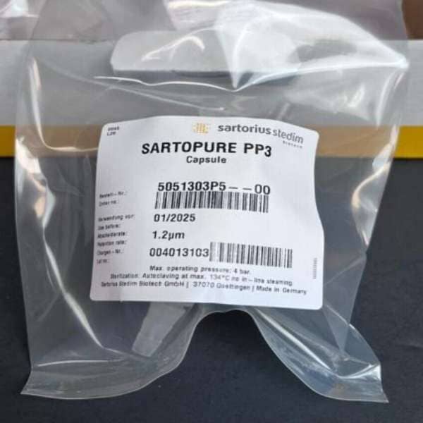 Sartorius Sartopure PP3 Filter Capsule 1.2 um Size 5 Case of 5 Filters Filters Sartorius