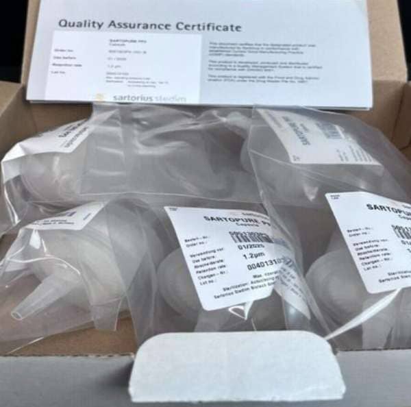 Sartorius Sartopure PP3 Filter Capsule 1.2 um Size 5 Case of 5 Filters Filters Sartorius