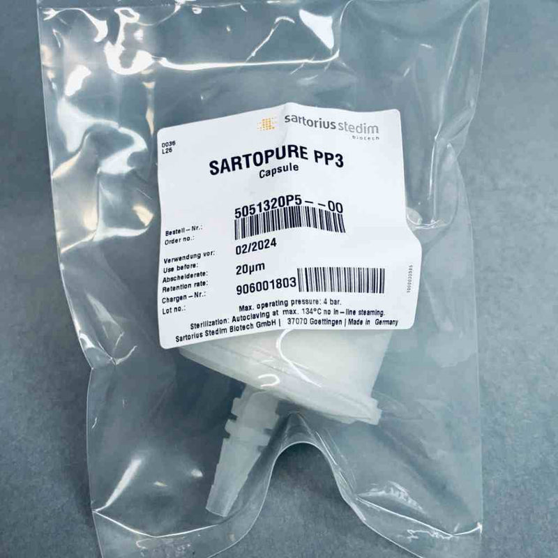 Sartorius Sartopure PP3 Filter Capsule 20um — Life Sciences Trading