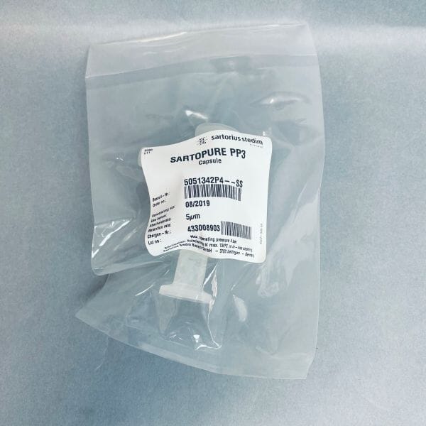 Sartorius Sartopure PP3 Filter Capsule 5 um Size 4 Box of 5 Sealed Filters Filters Sartorius
