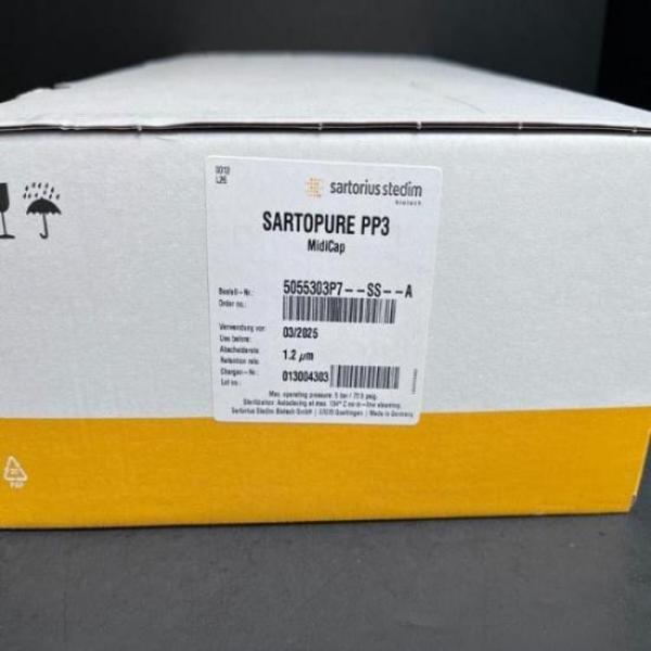 Sartorius Sartopure PP3 MidiCap Filter 1.2 um Size 7 Box of 4 Sealed Filters Filters Sartorius