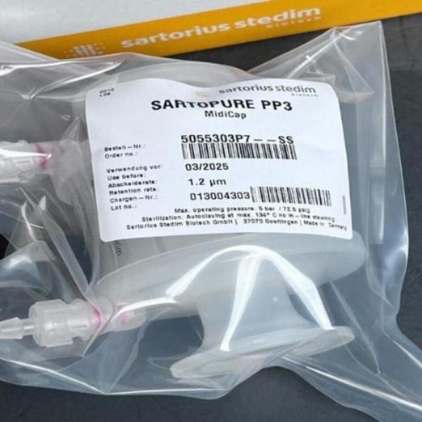 Sartorius Sartopure PP3 MidiCap Filter 1.2 um Size 7 Box of 4 Sealed Filters Filters Sartorius