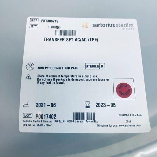 Sartorius Stedim Transfer Set AC/AC with T Connector and TPE Tubing Other Medical/Lab Equipment Attachments Sartorius Stedim