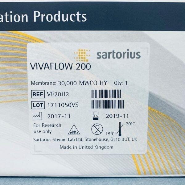 Sartorius Vivaflow 200 Hydrosart Cross Flow Cassette Filters Sartorius