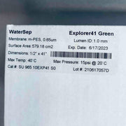Sartorius WaterSep Explorer41 Green Hollow Fiber Filter 100 kDa 579.18 m2 Filters Sartorius