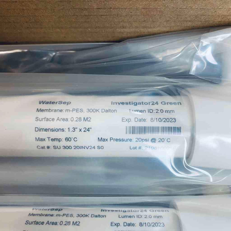 Sartorius WaterSep Investigator24 Green Hollow Fiber Filter 300 kDa 0.28 m2 Pack of 3 Filters Filters Sartorius