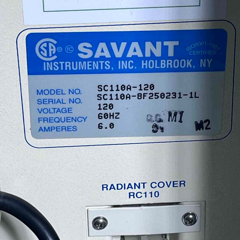 Savant SpeedVac Plus Concentrator with 40 x 1.5ml Rotor Other Medical & Lab Equipment Savant