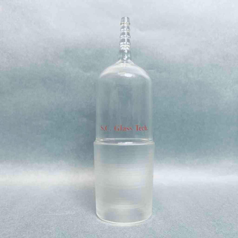 SC Glass Tech Inlet Adapter 45/50 Lower STJ x 1/4 in. Hose Barb Straight Jointed Glassware SC Glass Tech