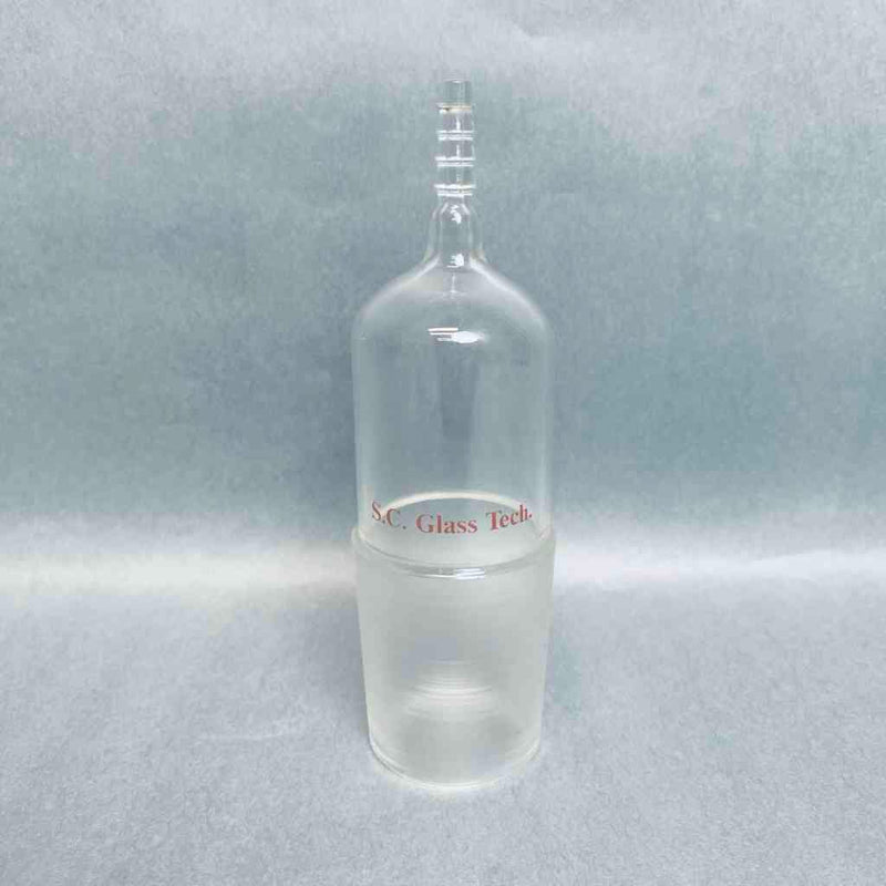 SC Glass Tech Inlet Adapter 45/50 Lower STJ x 1/4 in. Hose Barb Straight Jointed Glassware SC Glass Tech