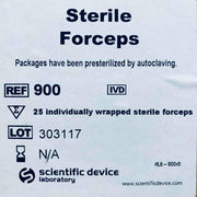 Scientific Device Sterile Forceps 4.5 in. SS Serrated Blunt Lot of 19 Forceps Forceps, Hemostats & Needle Holders Scientific Device