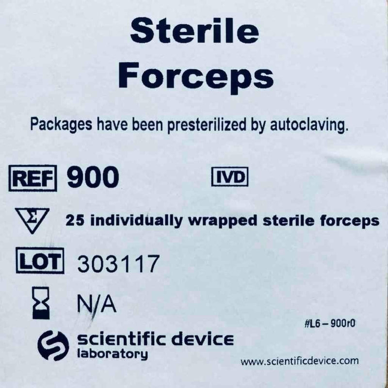Scientific Device Sterile Forceps 4.5 in. SS Serrated Blunt Lot of 19 Forceps Forceps, Hemostats & Needle Holders Scientific Device