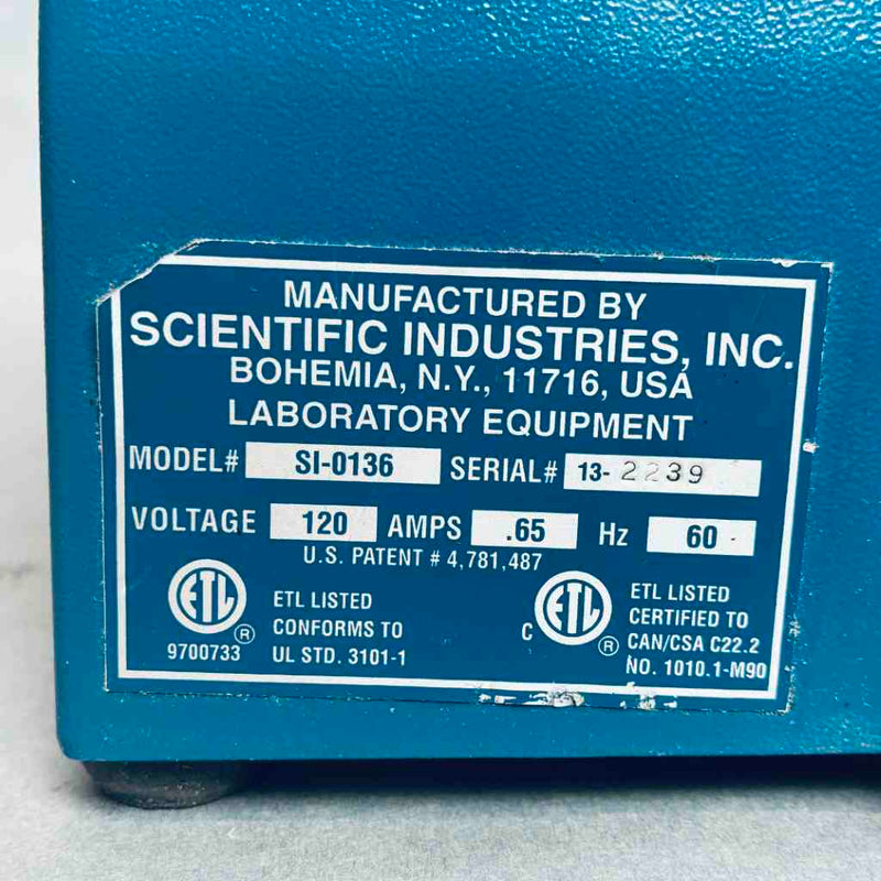 Scientific Industries Vortex Genie 1 Touch Mixer Orbital, Platform & Vortex Shakers Scientific Industries