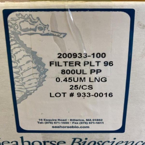 Seahorse Bioscience 200933-100 Filter Plate 96 Well Sealed Pack of 5 Filters Seahorse Bioscience