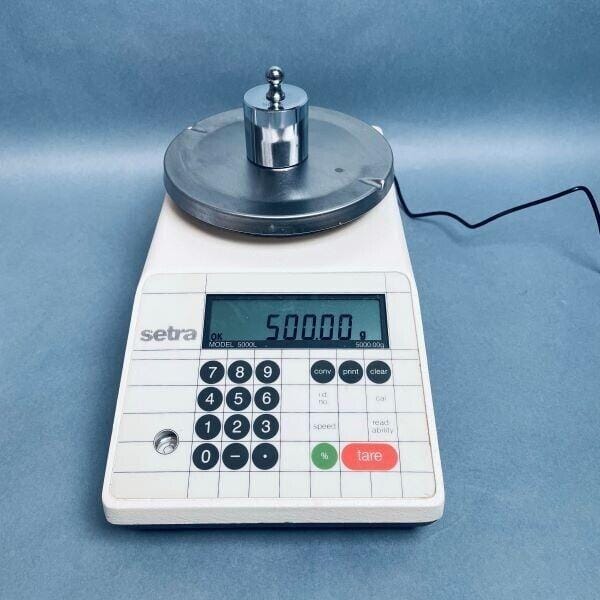 Setra Precision Digital Balance 5000 x 0.01g with Power Cord Lab Scales & Beam Balances Setra