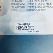 SGE Protecol Trap Column Polar 120 A 10 mm x 150 um ID PK3 Chromatography Columns & Reservoirs SGE