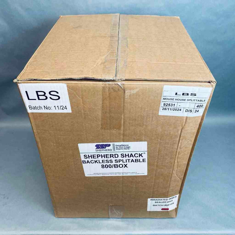 Shepherd Specialty Papers Backless Splittable Shack Case of 800 Mouse Houses Animal Science Shepherd Specialty Papers