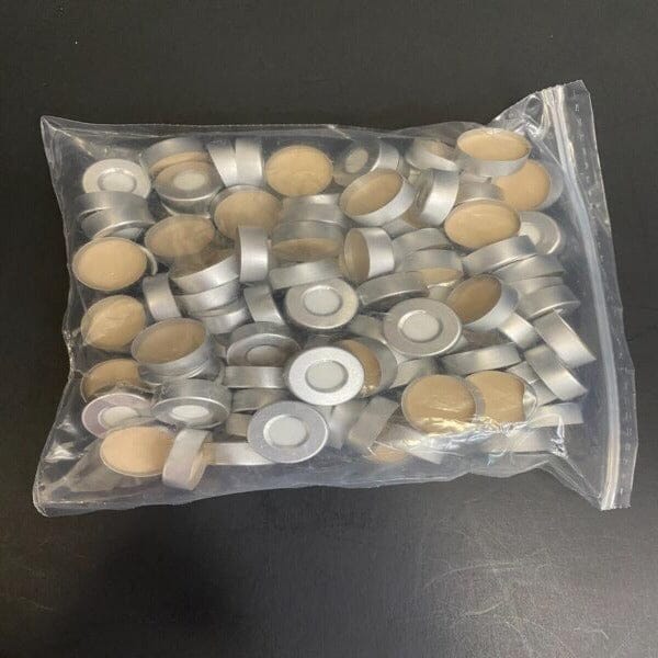 Shimadzu Aluminum Crimp Cap 20 mm 200 Caps Lab Consumables::Tubes, Vials, and Flasks Shimadzu