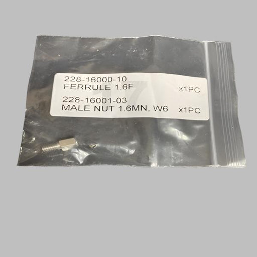 Shimadzu Ferrule 1/16 in. and Male Nut W6 SS for SIL-10A/A Valves LC/MS/GC Shimadzu