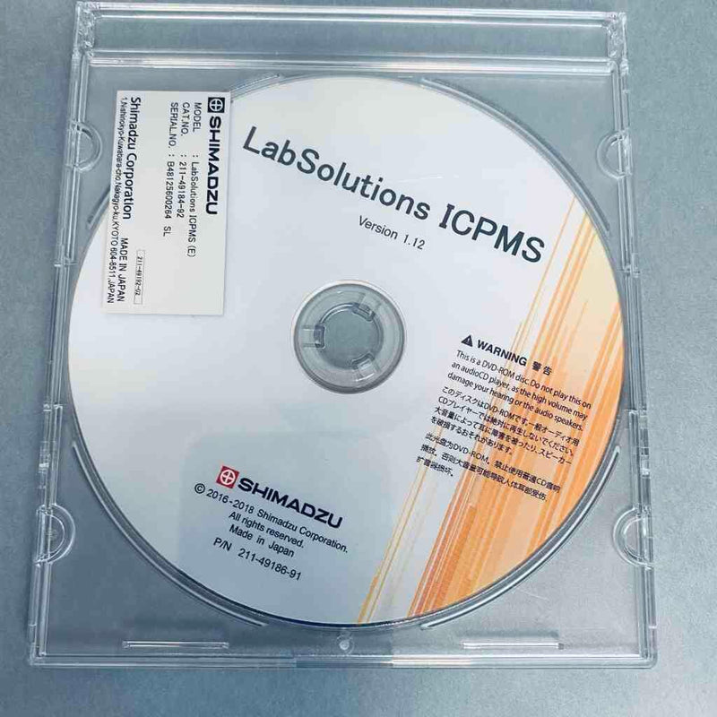 Shimadzu LabSolutions ICPMS(E) Software Package V 1.12 Computer and Equipment Software Teledyne