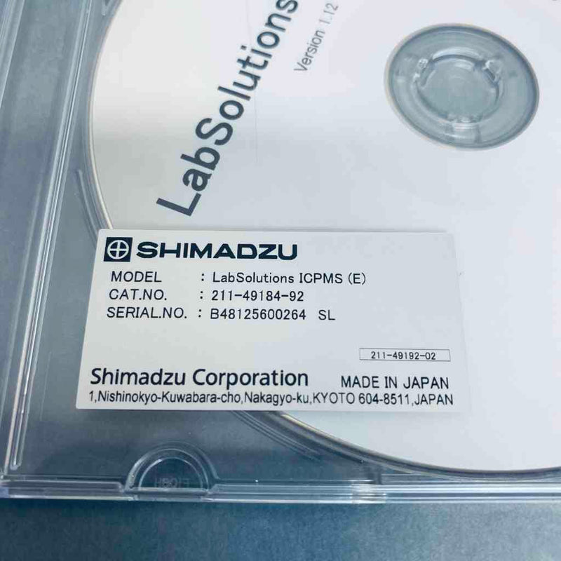 Shimadzu LabSolutions ICPMS(E) Software Package V 1.12 Computer and Equipment Software Teledyne