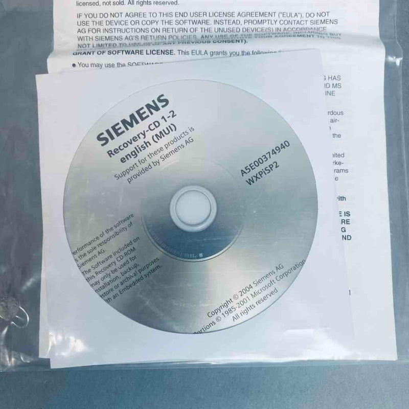 Siemens Recovery-CD 1-2 WXPiSP2 Computer and Equipment Software Siemens