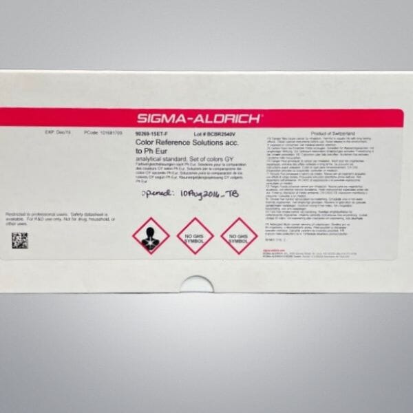 Sigma Aldrich Color Reference Solutions Set of Colors GY — Life ...