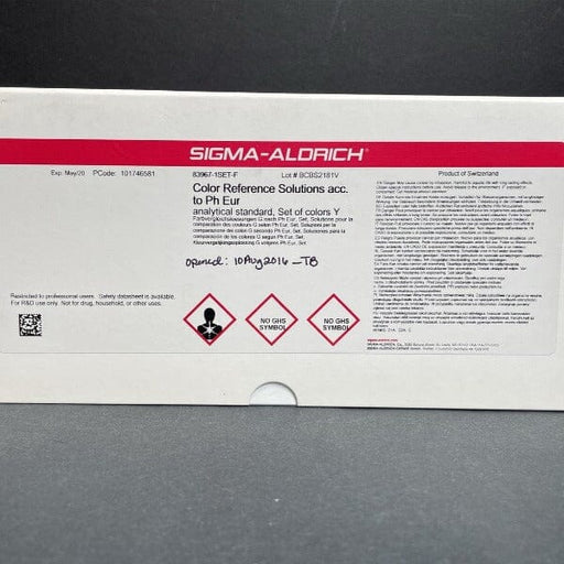 Sigma Aldrich Color Reference Solutions Set of Colors Y Other Sigma Aldrich